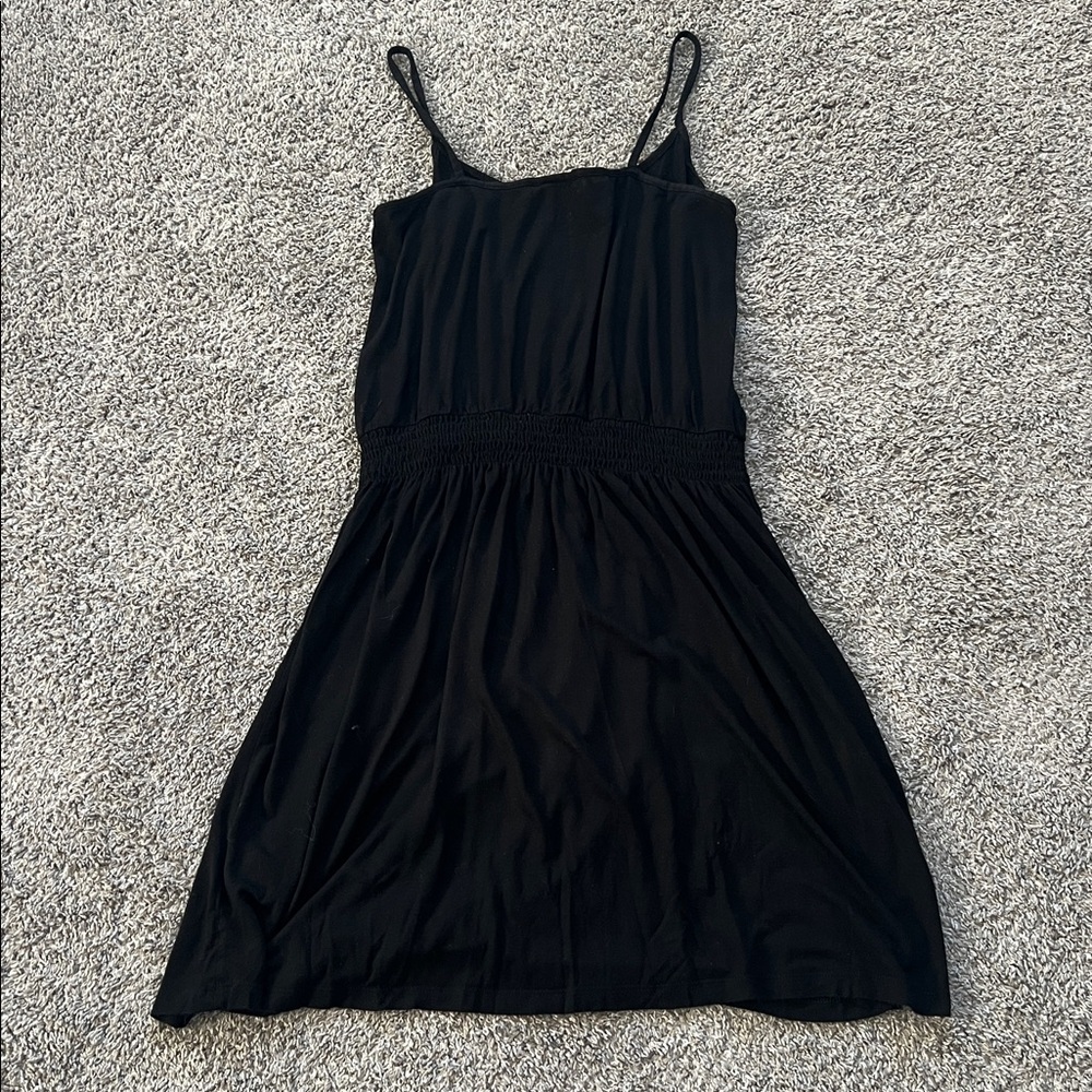 H&M Basic Black Mini Dress with Spaghetti Straps - Size M - Picture 5 of 11